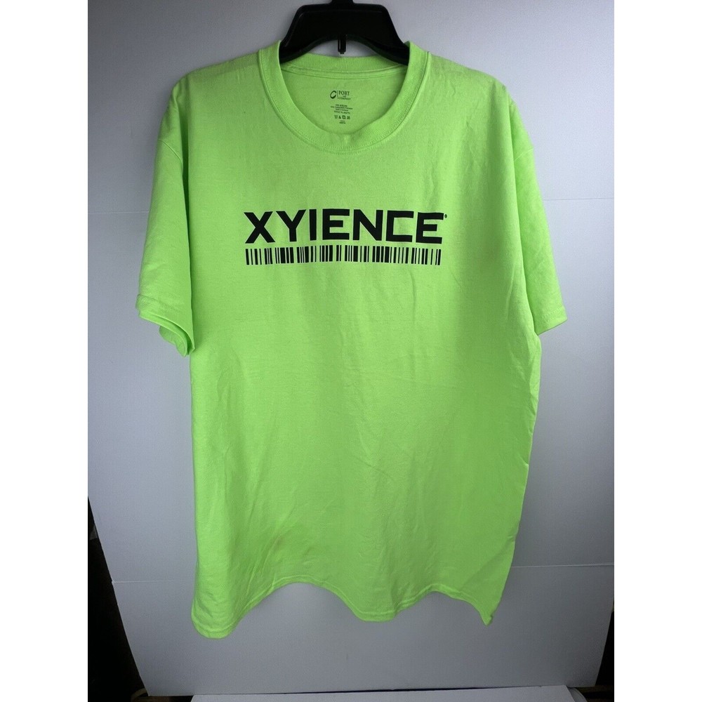 VINTAGE XYIENCE MENS PORT & COMPANY 50/50 T-shirt Adult XL UFC GREEN